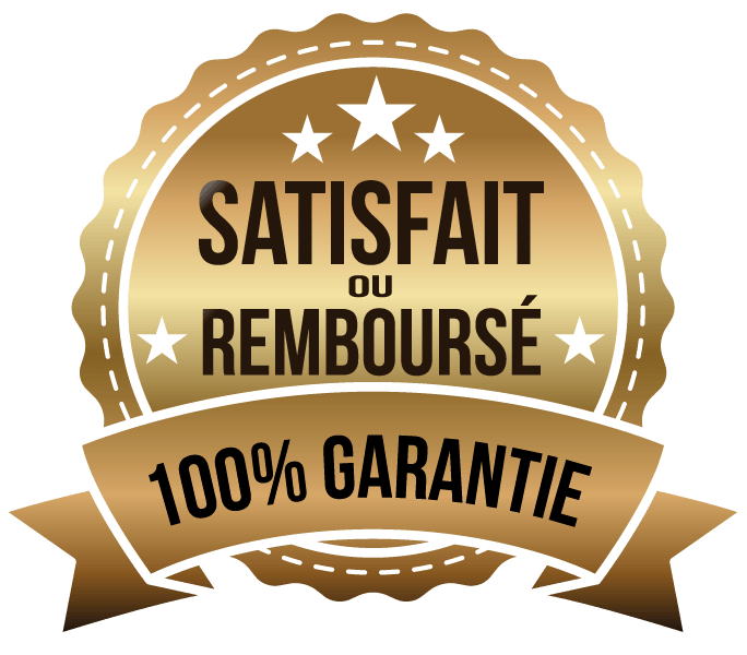 Satisfait ou remboursé — 100 % garantie